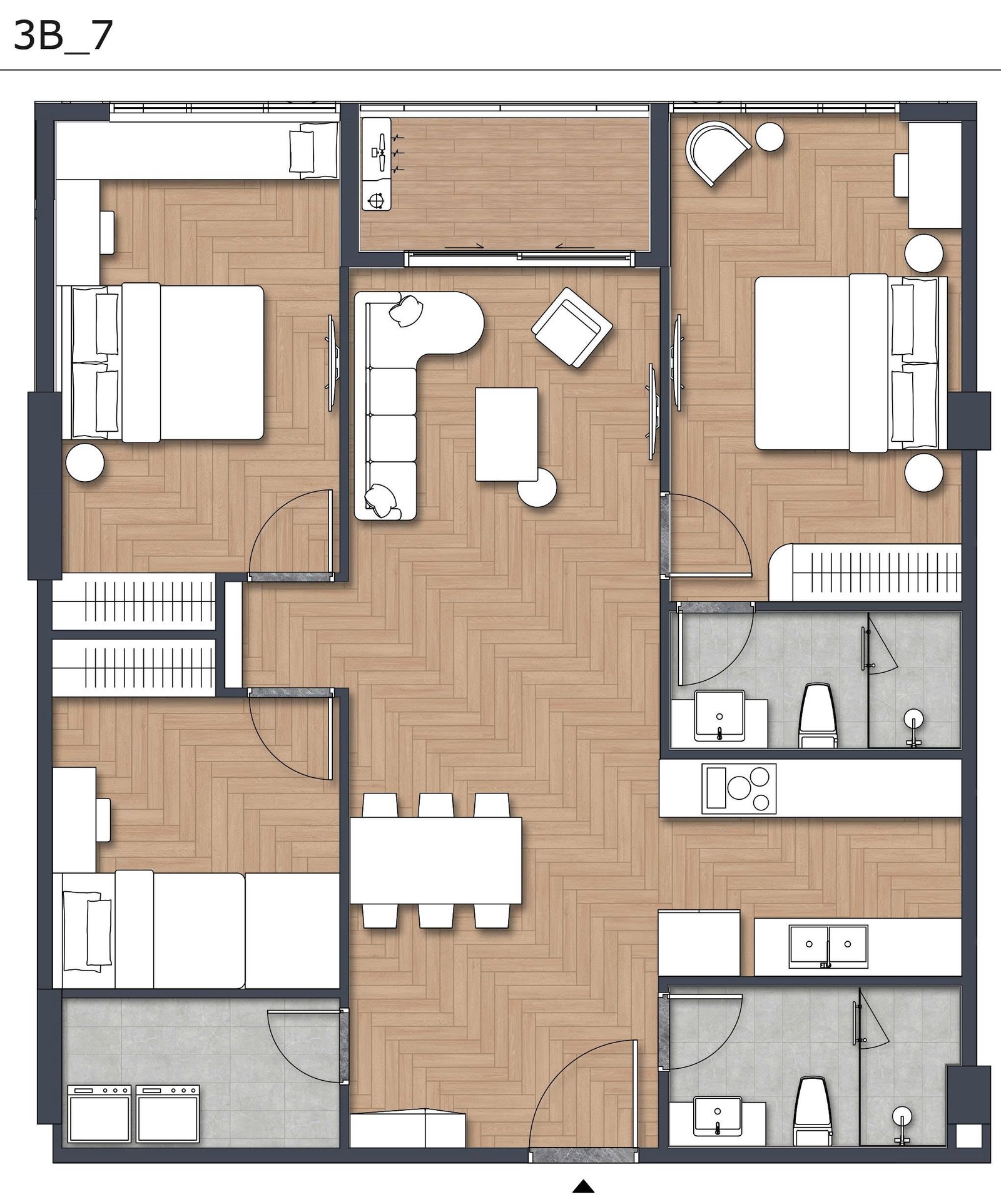 Căn Hộ 3PN Green Skyline